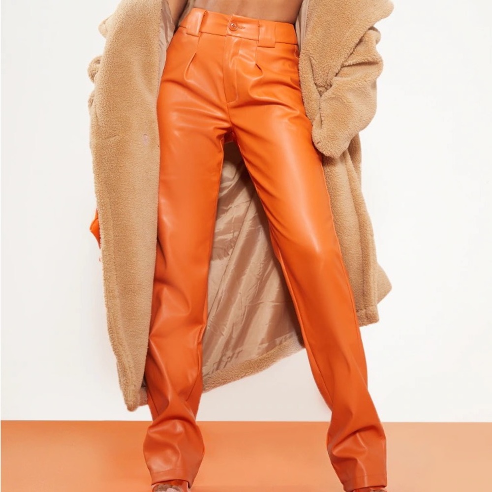 Prettylittlething Bright Orange Pant